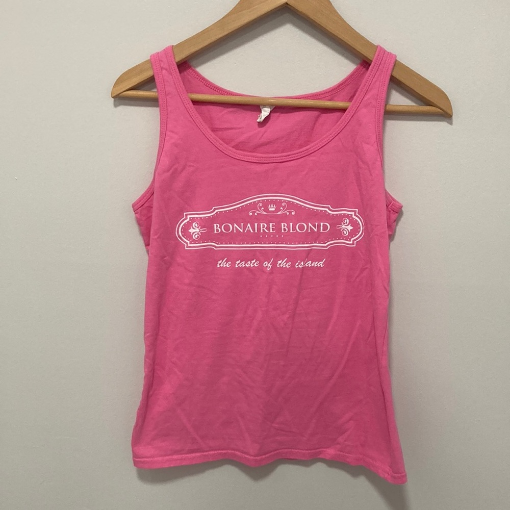 LAST CHANCE!! 3/$15 Bonaire blond tank ladies size medium